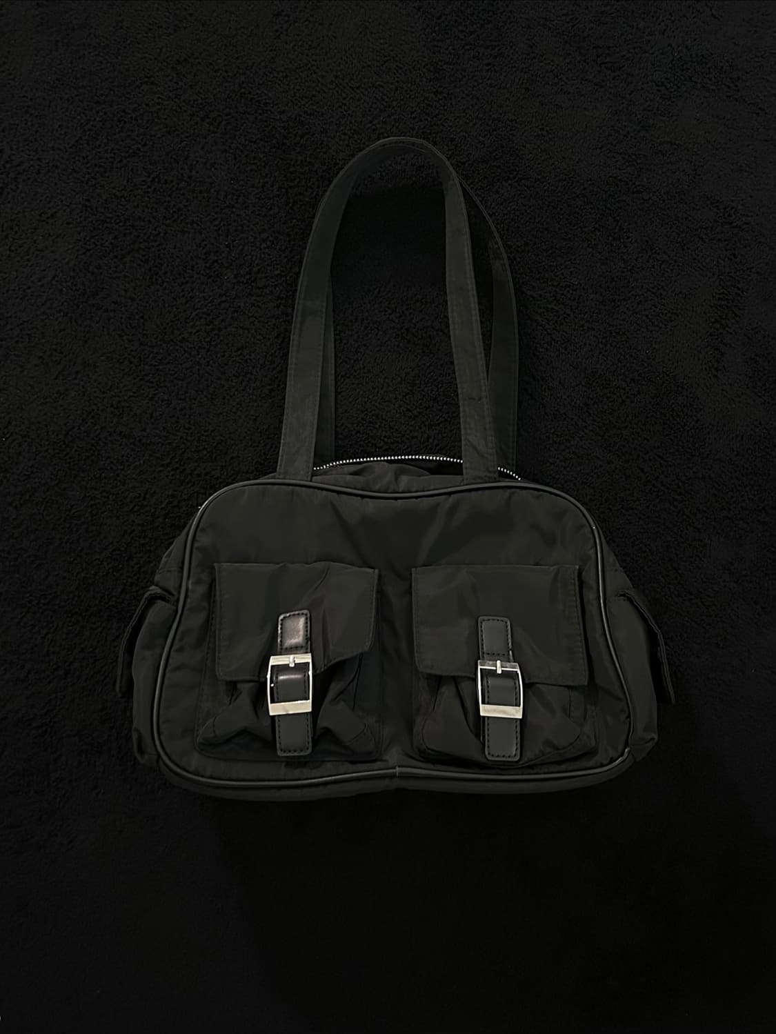 Y2K Nylon Buckle Cargo Bag 상품이미지1