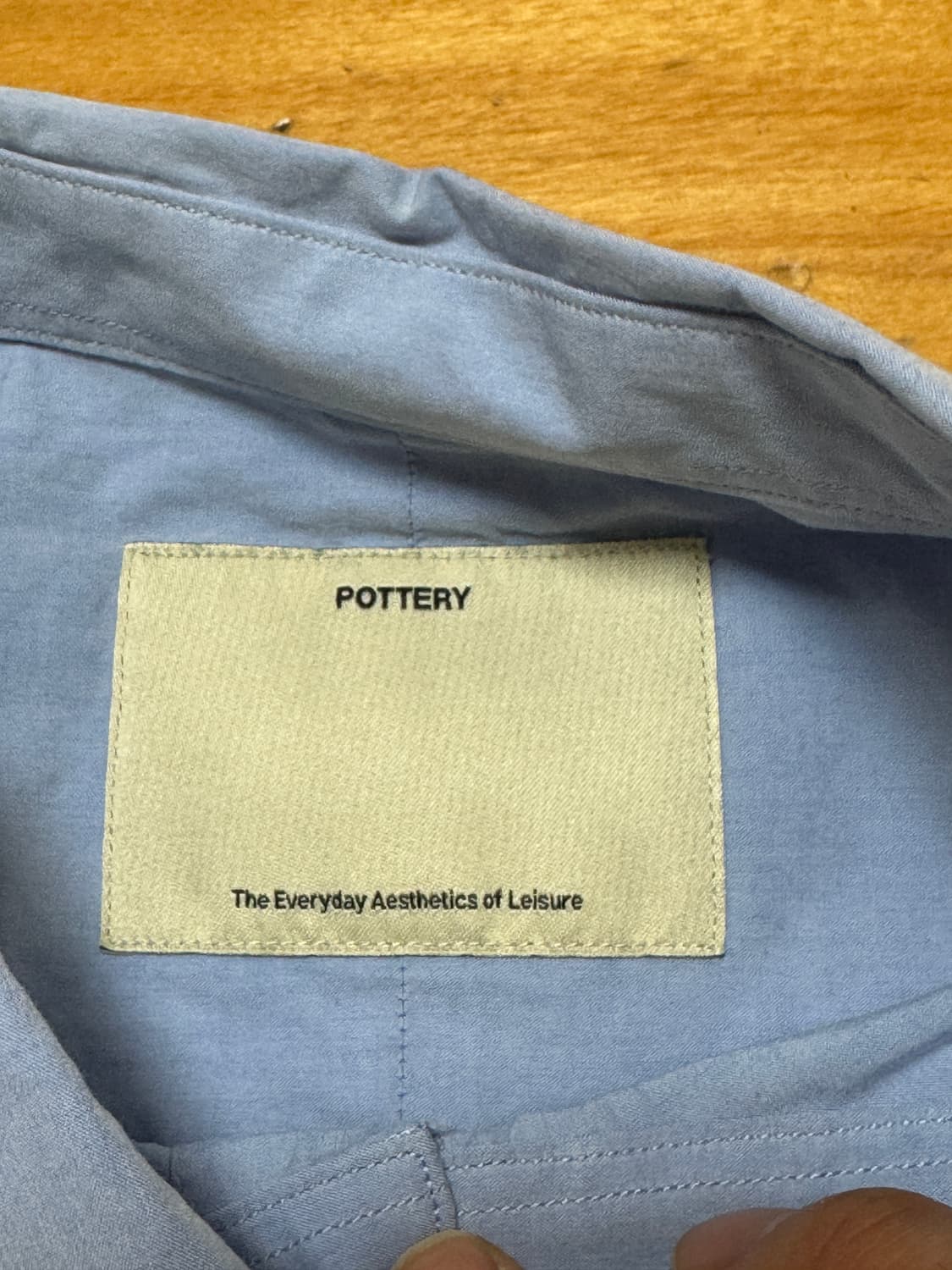 포터리 컴포트 셔츠 삭스블루 3 상품이미지2