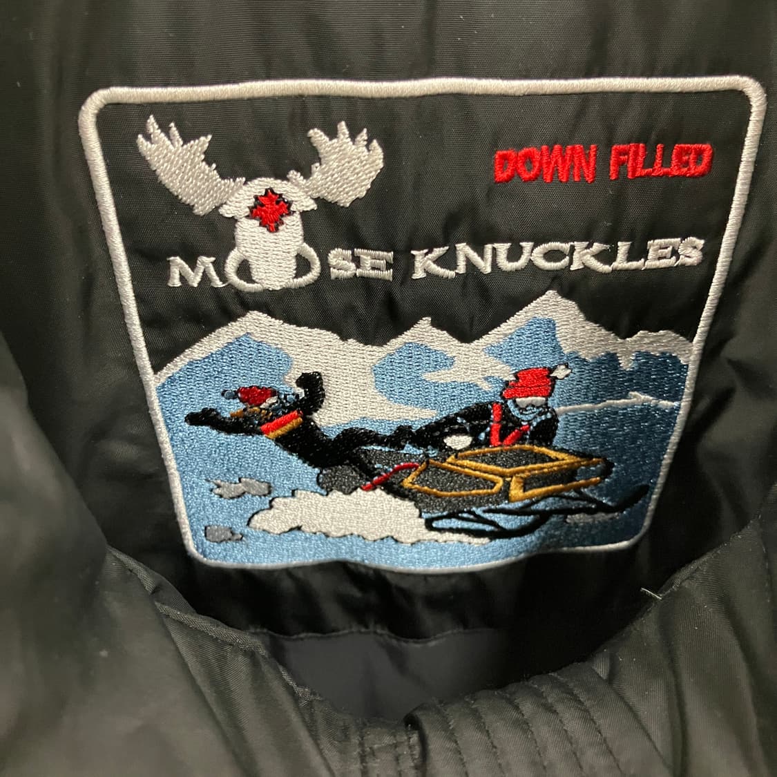 무스너클 블랙 롱 패딩 L 상품이미지3