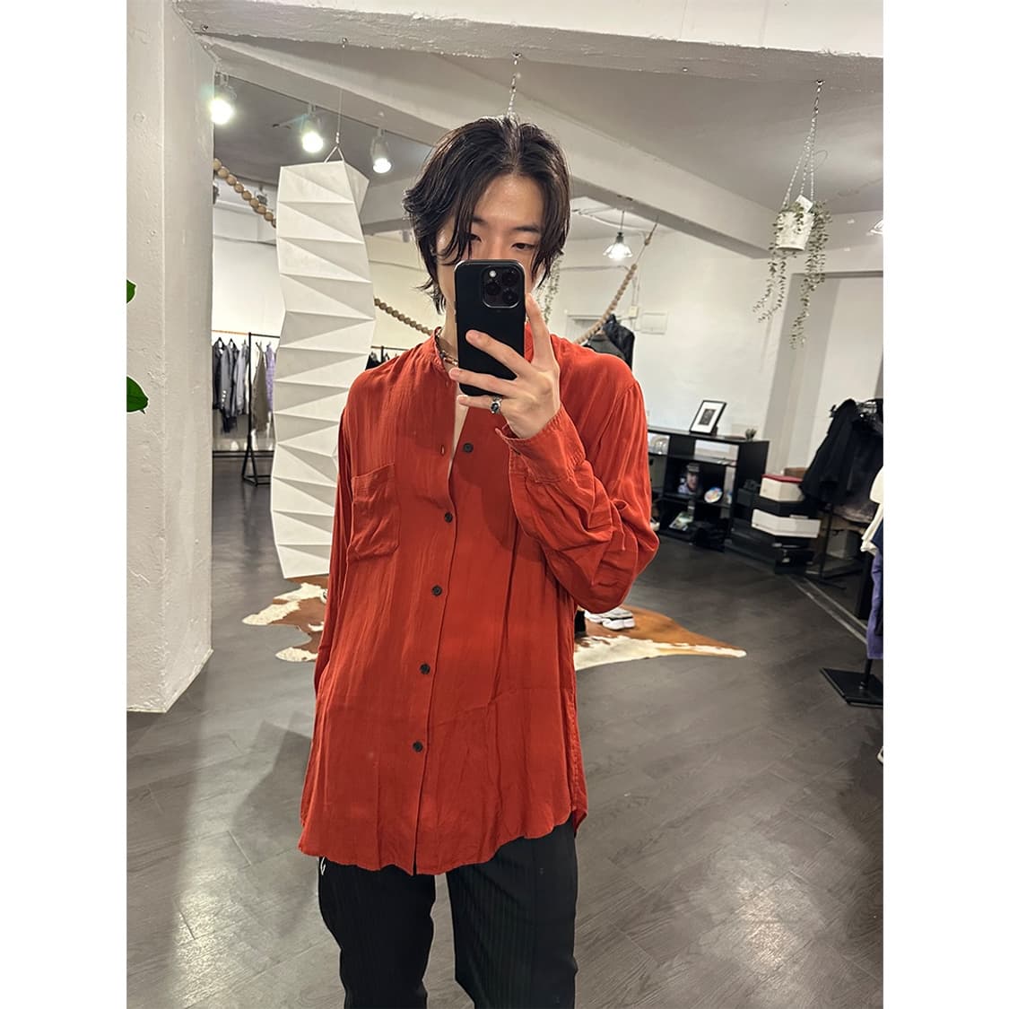 요지야마모토 카라리스 리오셀 셔츠 상품이미지4