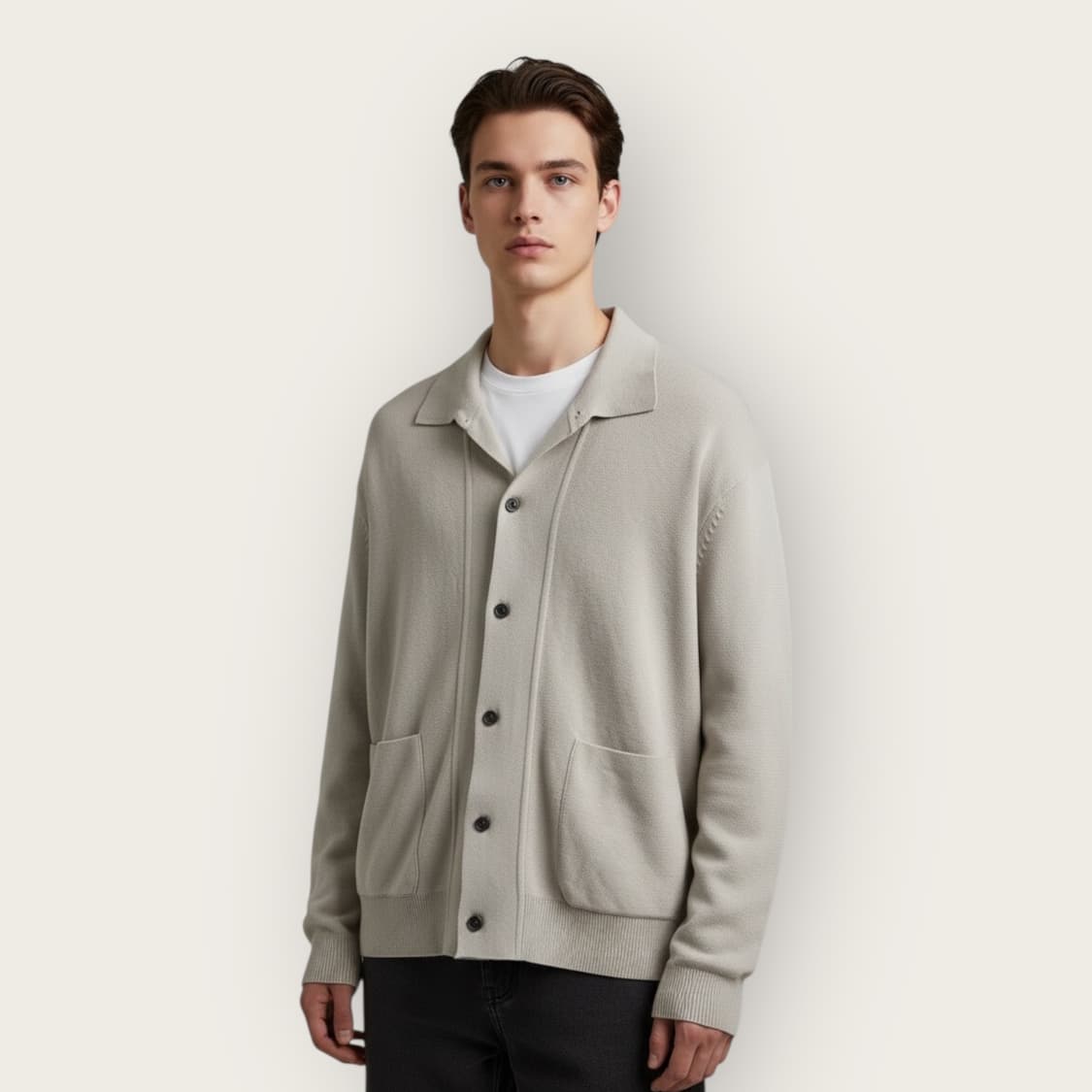 105/ 언어펙티드 마 블랜딩 투포켓 가디건 자켓 상품이미지1