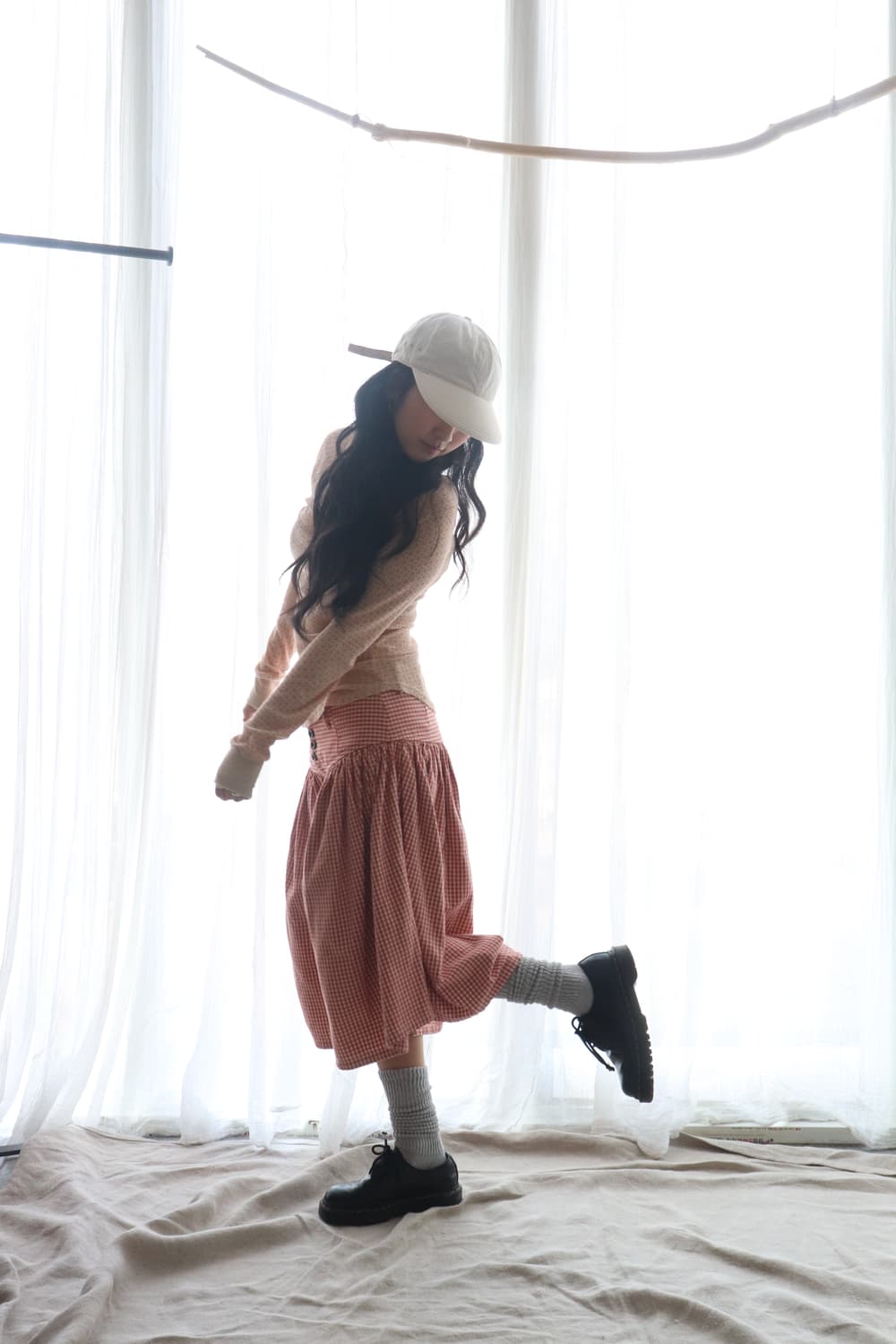 [Kapital] Gingham Check Culottes Pants 상품이미지4