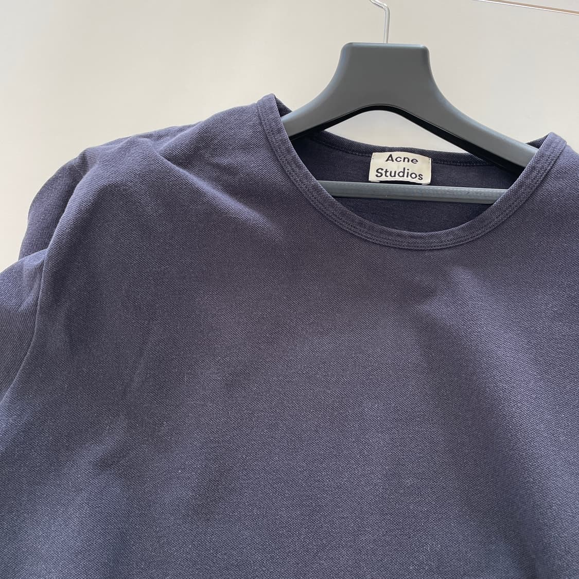 아크네 스튜디오 공용L-XL 네이비 오버핏 반팔 티셔츠 상품이미지5