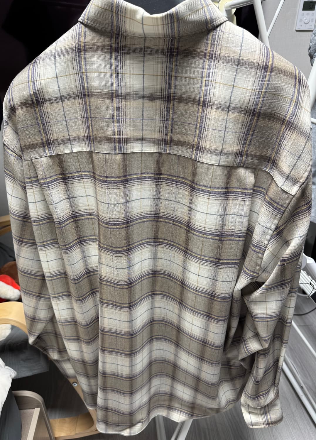 오라리 체크 셔츠 Light Brown Check 23AW 5사이즈 상품이미지3