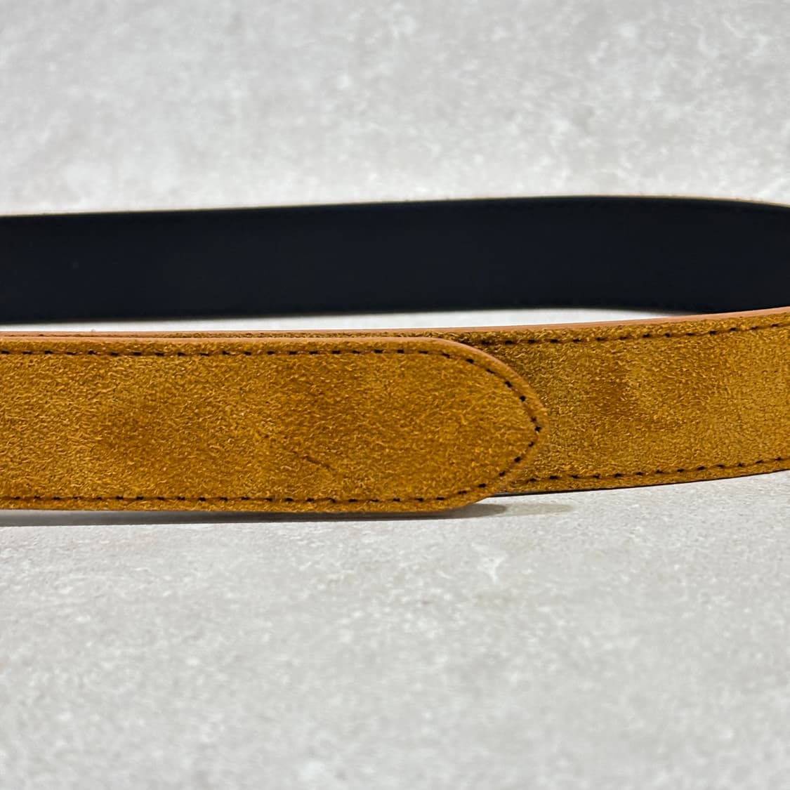 Oribell 새틴 실버 버클 이탈리아 스웨이드 소가죽 베이직 벨트 상품이미지6