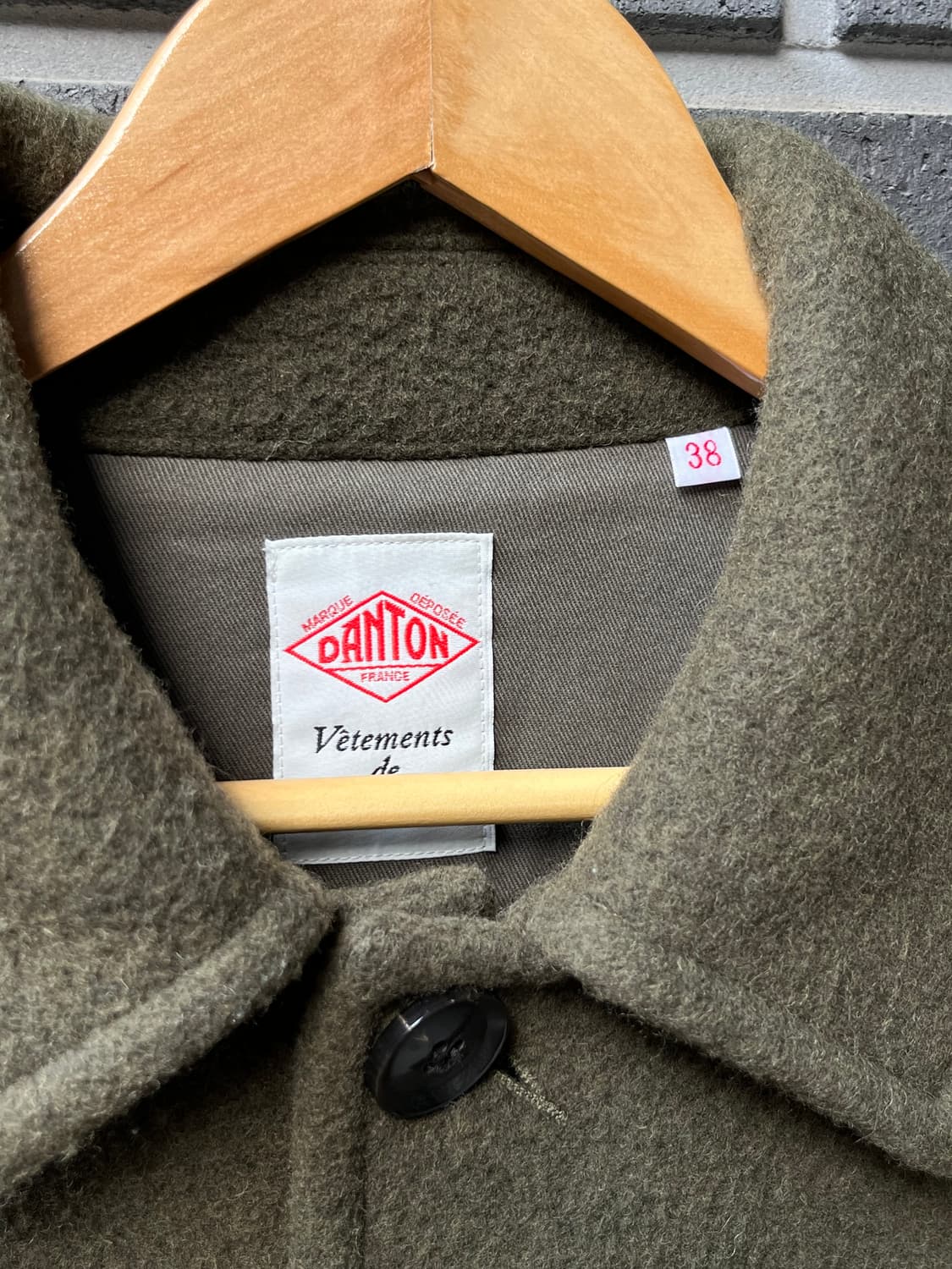 단톤 울 롱코트 다크그린 38 상품이미지7