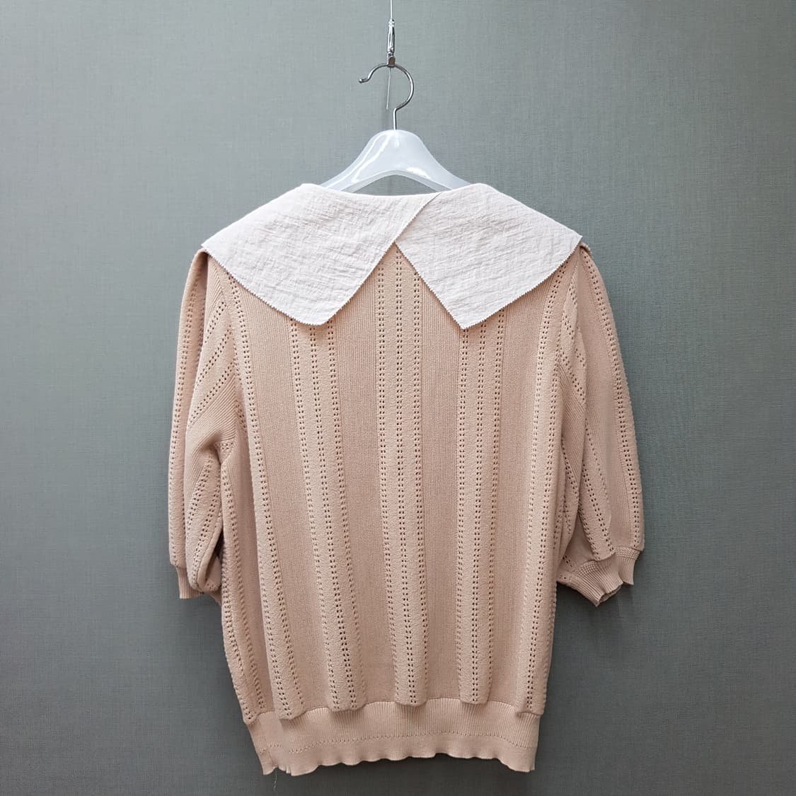 한섬 시스템 2022 빅카라 니트 가디건 S사이즈 상품이미지4