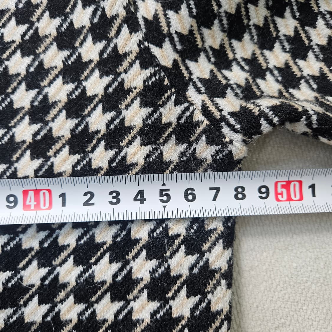 S 미쏘 체크 베색 가디건 0309Y 상품이미지5