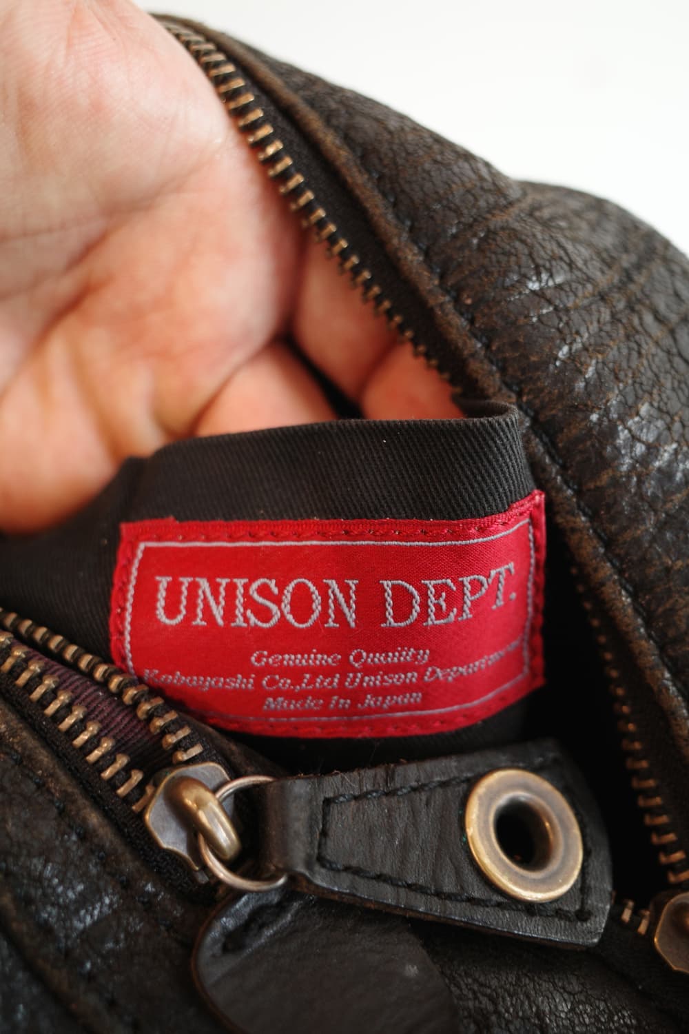Japan brand 리얼레더 유틸리티 백 상품이미지4