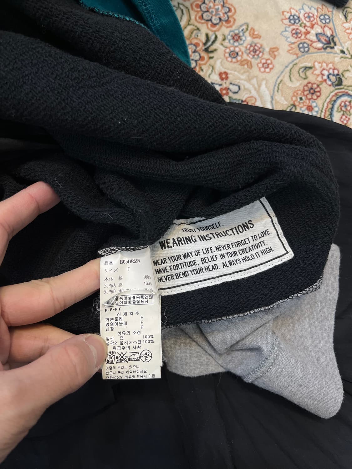 미하라야스히로 20-21aw 레이어드 후드 원피스 상품이미지5