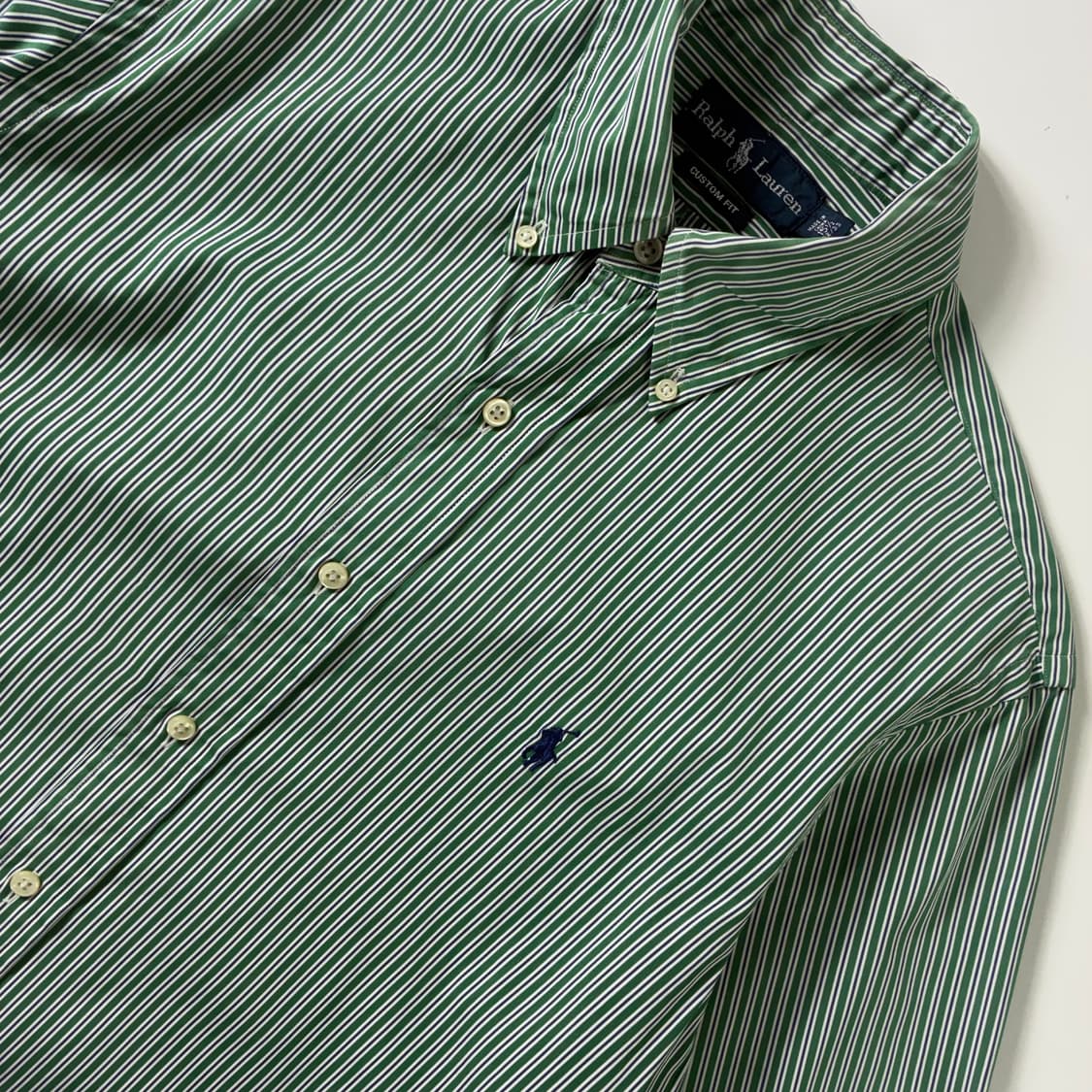 Polo 폴로 랄프로렌 그린 긱시크 스트라이프 셔츠 상품이미지3