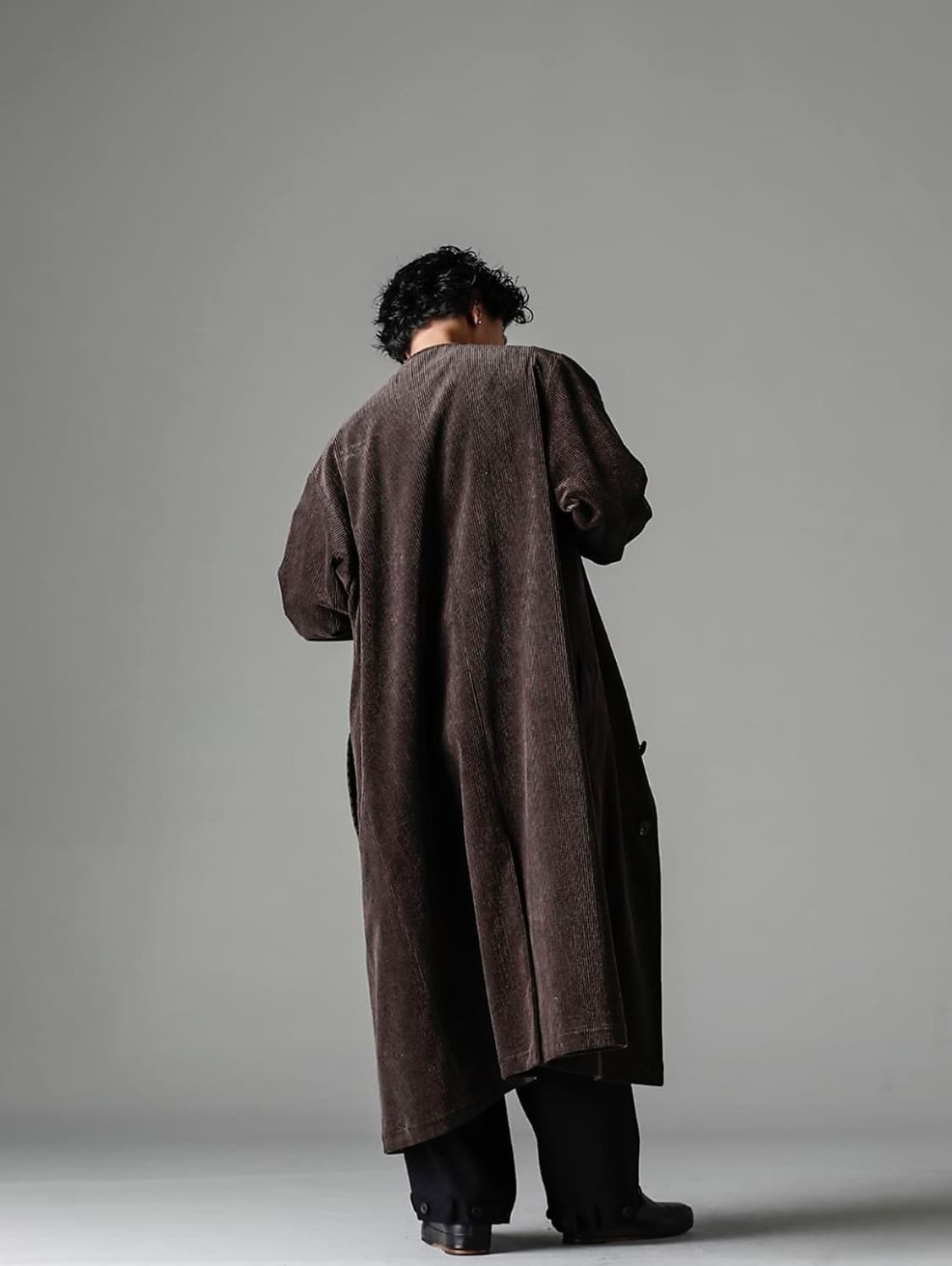 요지 야마모토 뿌르옴므 22aw 아방가르드 코듀로이 이중 코트 상품이미지3