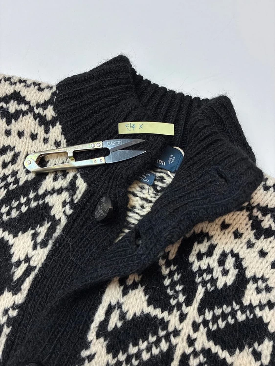 폴로 랄프로렌 90s 에스닉 패턴 핸드메이드 니트 가디건 PN5135 상품이미지7