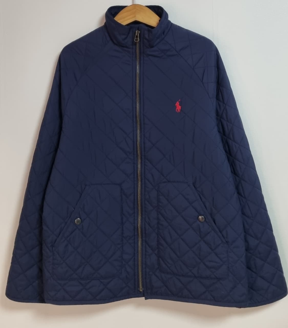 실측 S (55) 폴로랄프로렌 네이비 퀼팅자켓 상품이미지1
