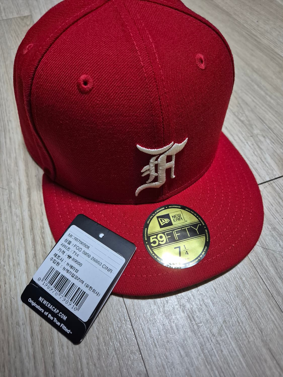 뉴에라 x 피어오브갓 레드 7 1/4 상품이미지1