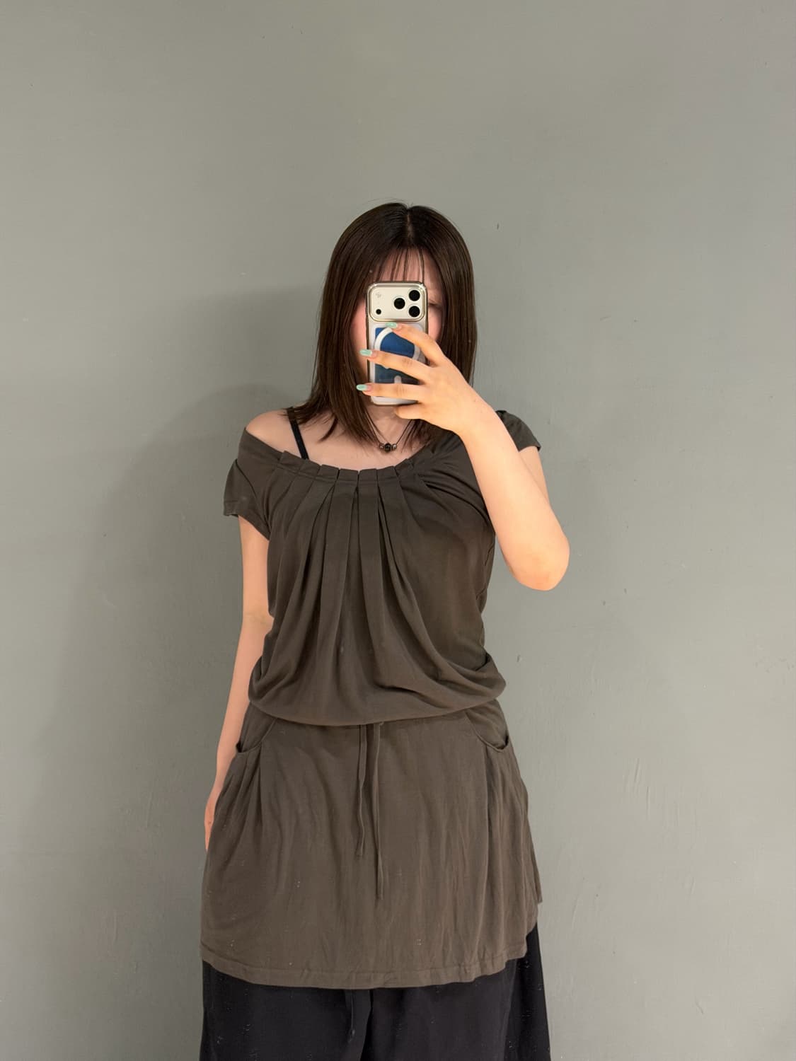 pleats detail pocket mini dress 상품이미지2