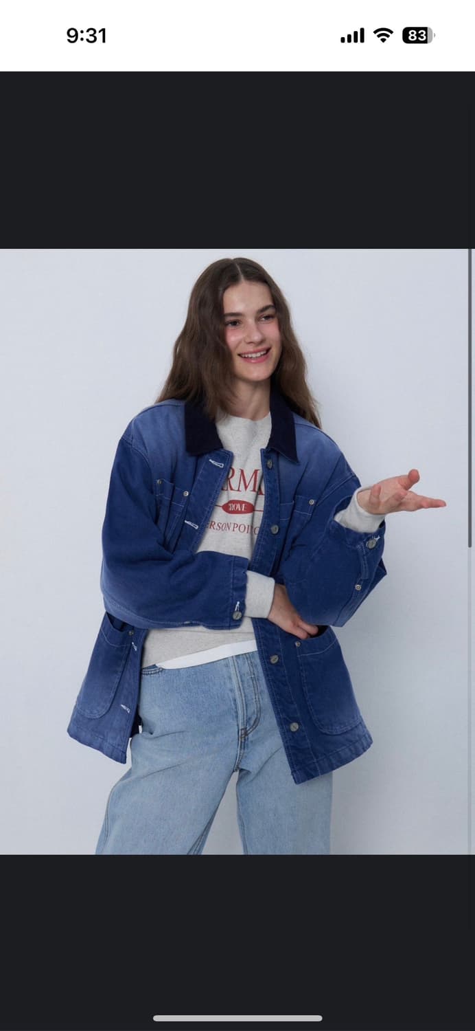 새상품 그로브 GROVE freed denim jacket 상품이미지1