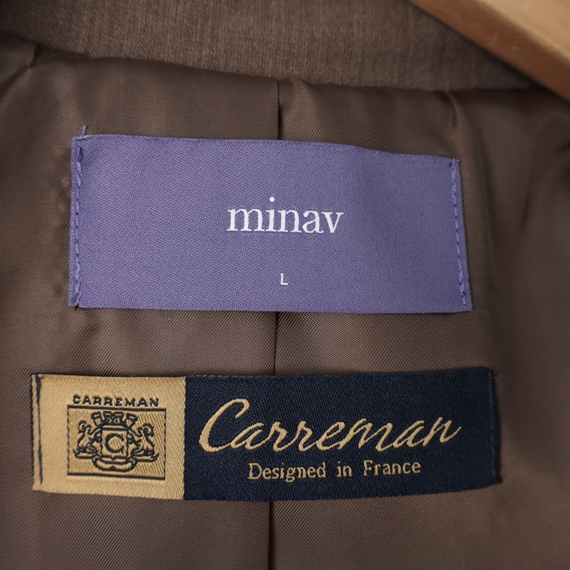 100/미나브 아뜰리에 오버핏 크롭 카르맨 자켓 상품이미지7