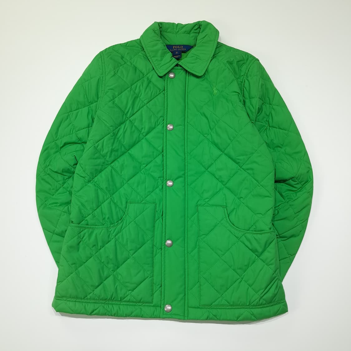 CL100 XL 폴로 다이아몬드 퀄팅 엘보우 패치 자켓 상품이미지1