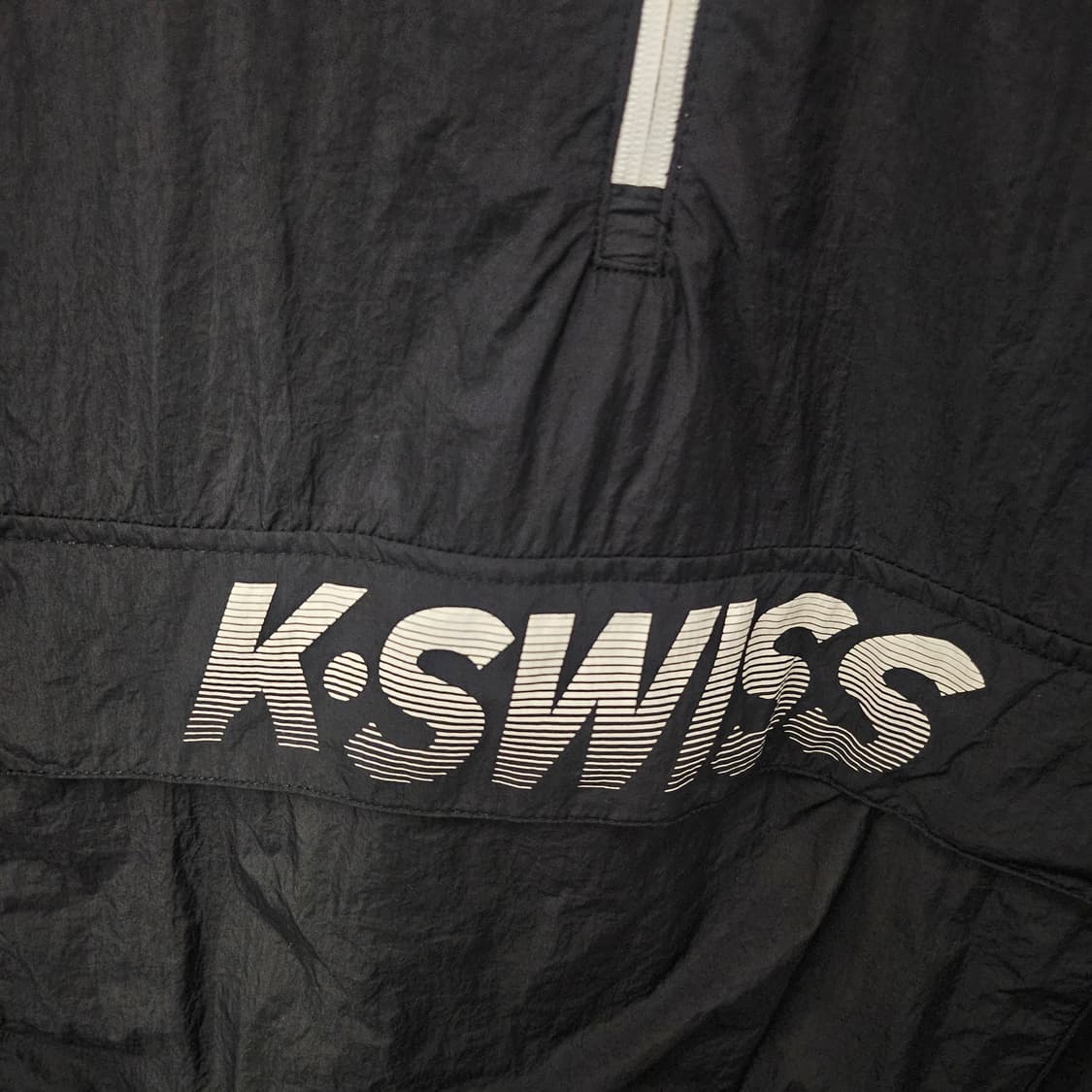 kswiss 배색 후드 아노락 블랙 상품이미지3