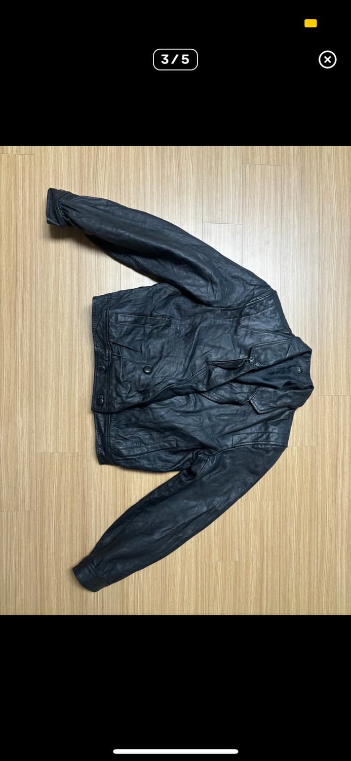 여자 크롭 레더자켓 상품이미지3