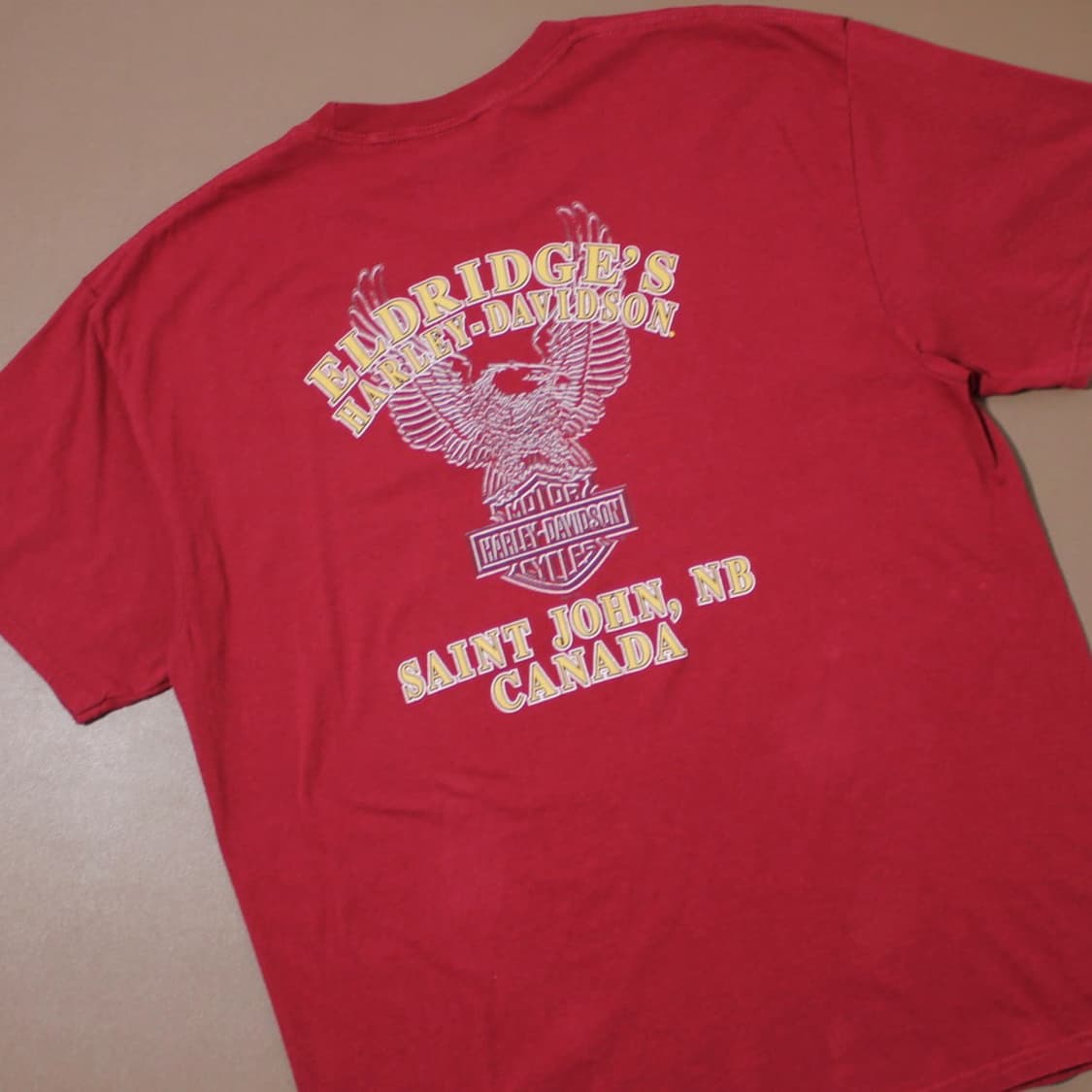 00's Harley-Davidson 할리데이비슨 캐나다 이글 반팔  상품이미지3
