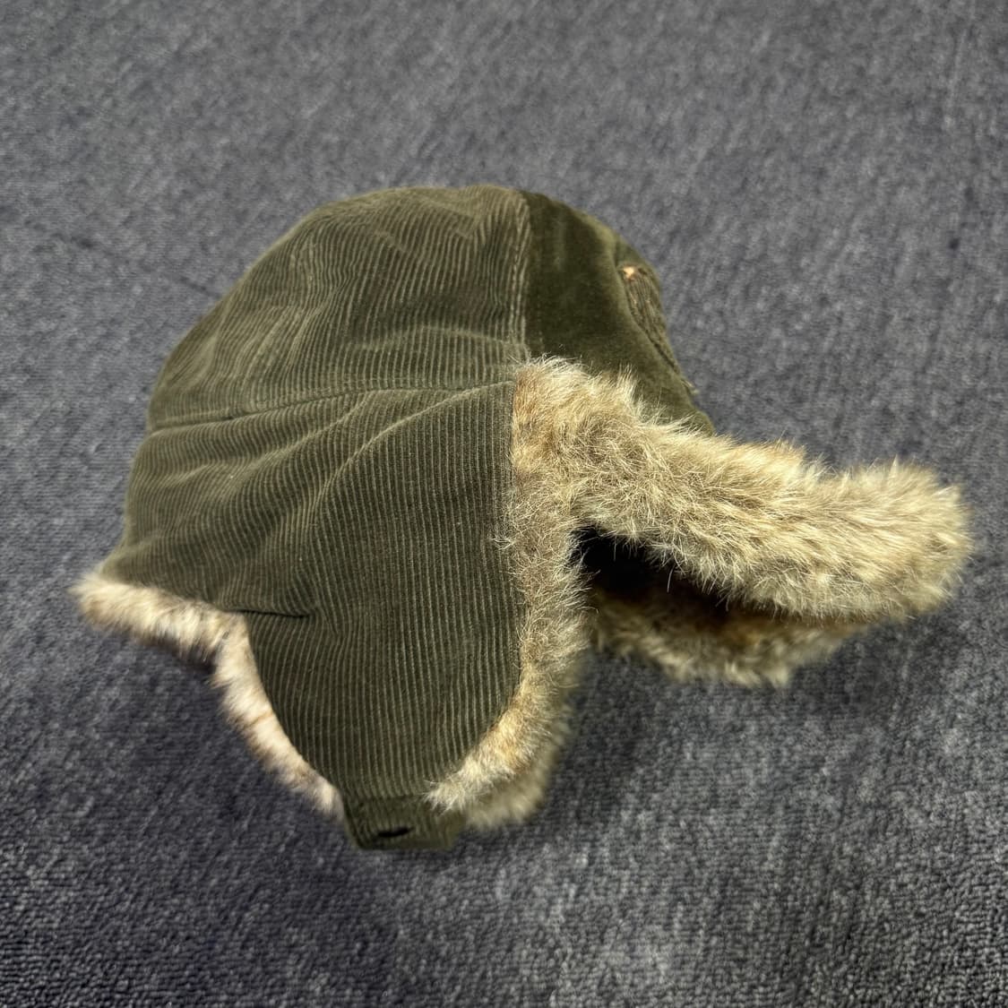 본더치 유니크 코듀로이 털 카키 트루퍼햇 볼캡  상품이미지5