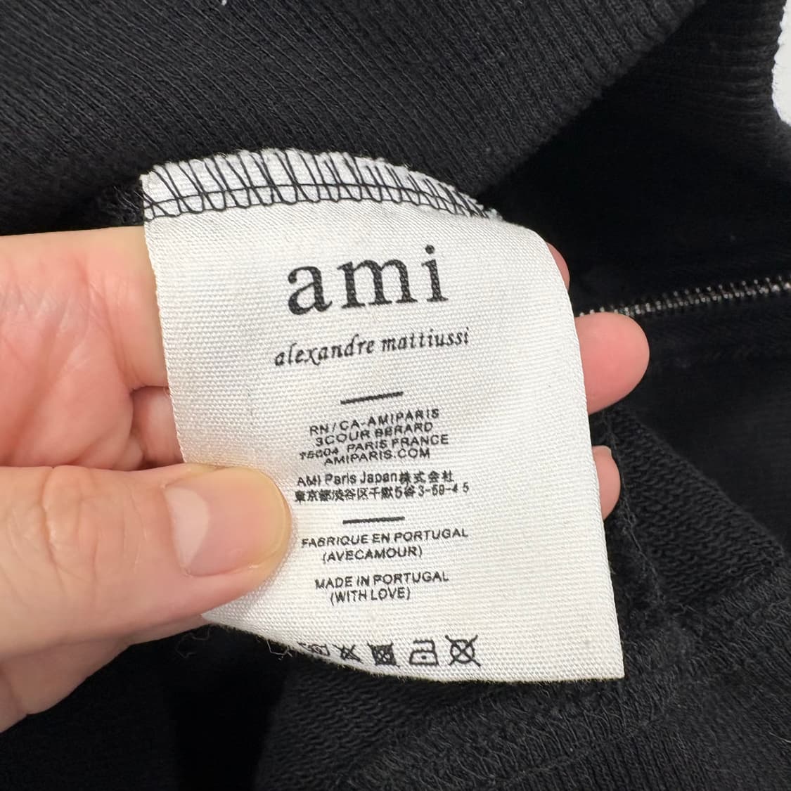 아미 스몰하트 로고 후드집업 상품이미지4