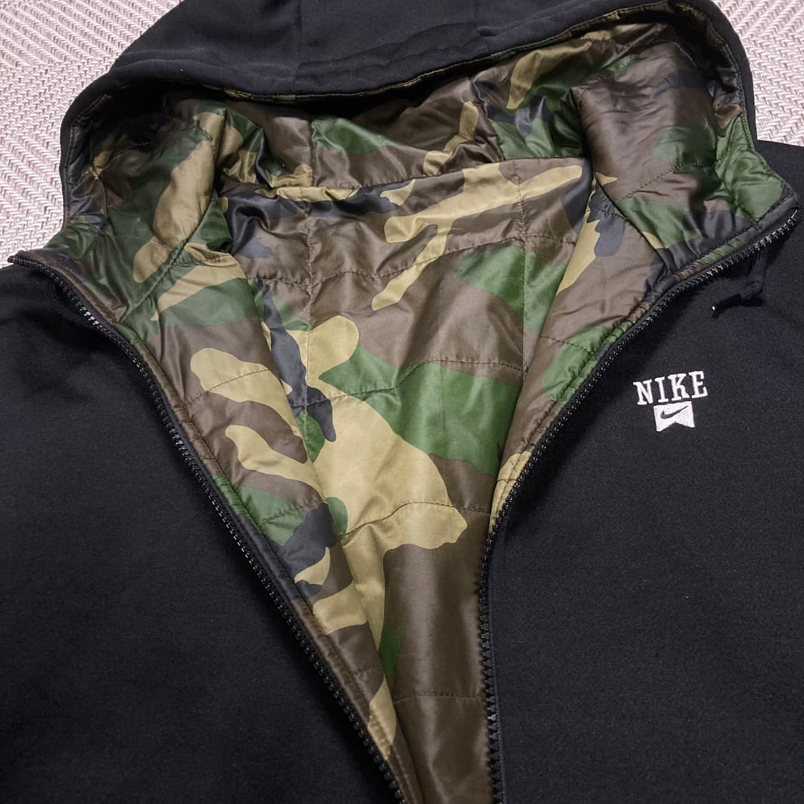 (105)나이키 us 오피셜 카모 리버시블 후드점퍼 상품이미지3