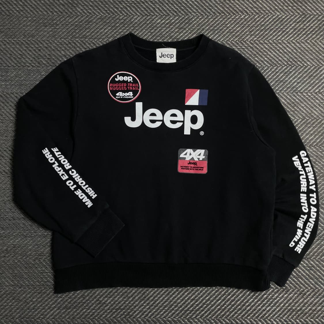Jeep 4x4 레터링 빅로고 박시핏 맨투맨 y 5497 상품이미지2