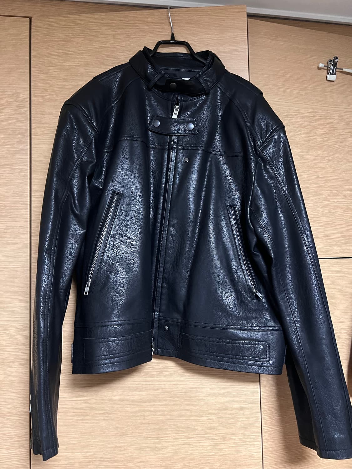 알렌느 3D 레더 바이커 자켓 2 사이즈 상품이미지1