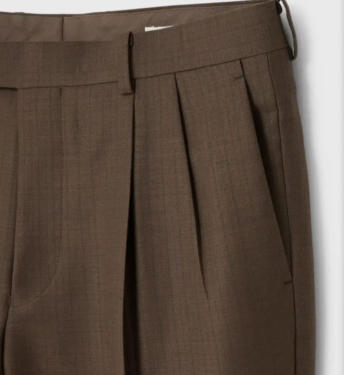 [6] 오라리 BLUEFACED WOOL TWO-TUCK SLACKS 상품이미지2