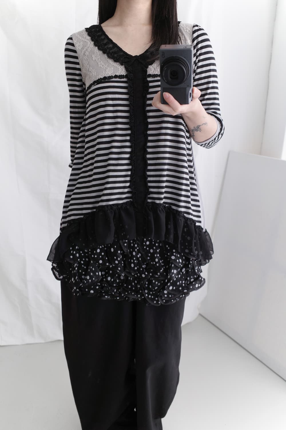 dot frill skirt 상품이미지5