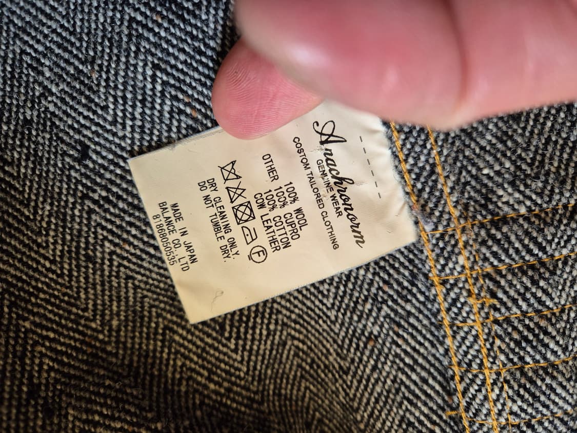 아나크로놈 헤링본 울 자켓 상품이미지9