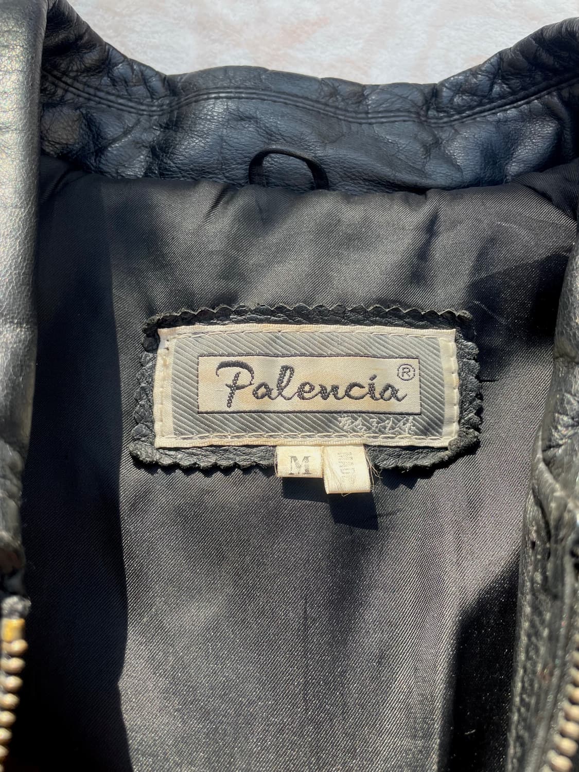 90s 빈티지 미니멀 레더 봄버자켓 상품이미지9