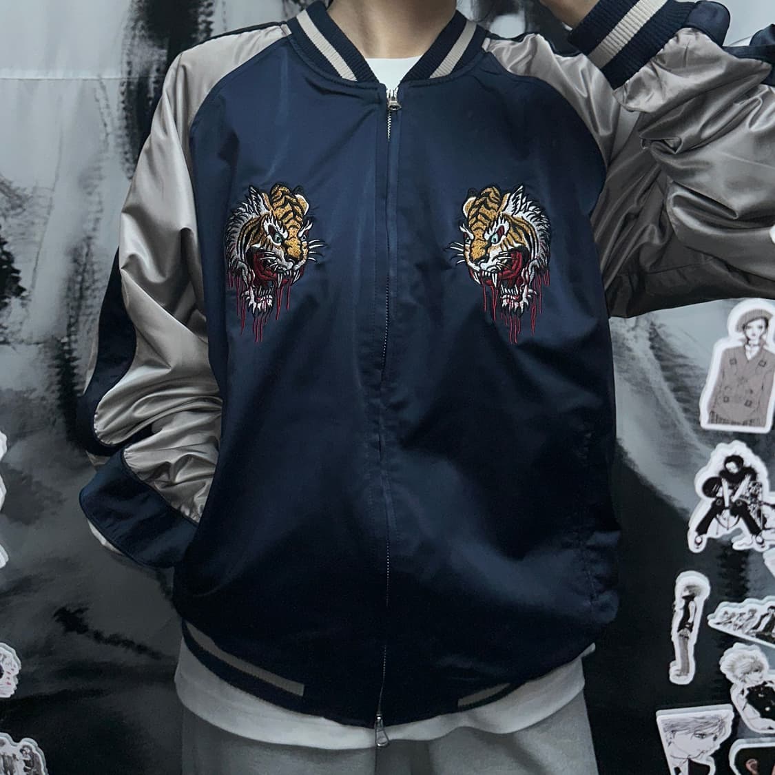 낫포너드 호랑이 자수 스캬잔 상품이미지2