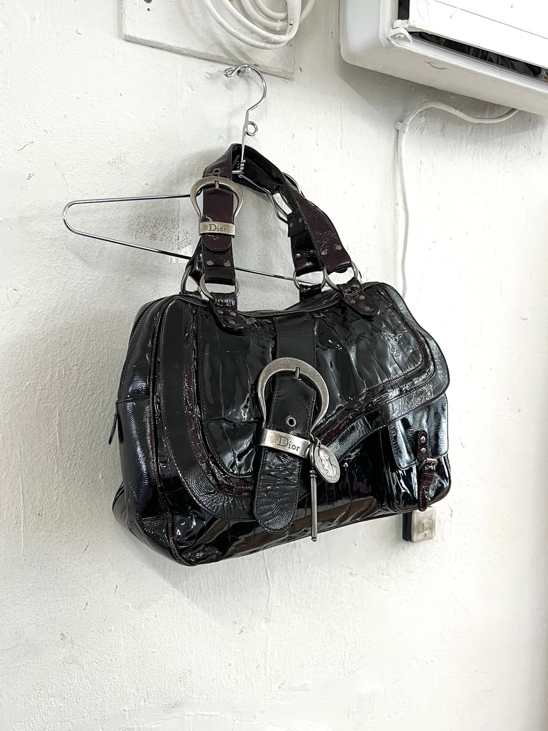 크리스찬 디올 2006 존갈리아노 페이던트 레더 가우초백 상품이미지2