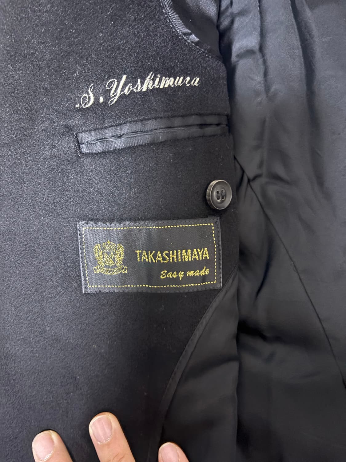 일제 타카시마야 캐시미어100프로 코트 110 상품이미지4