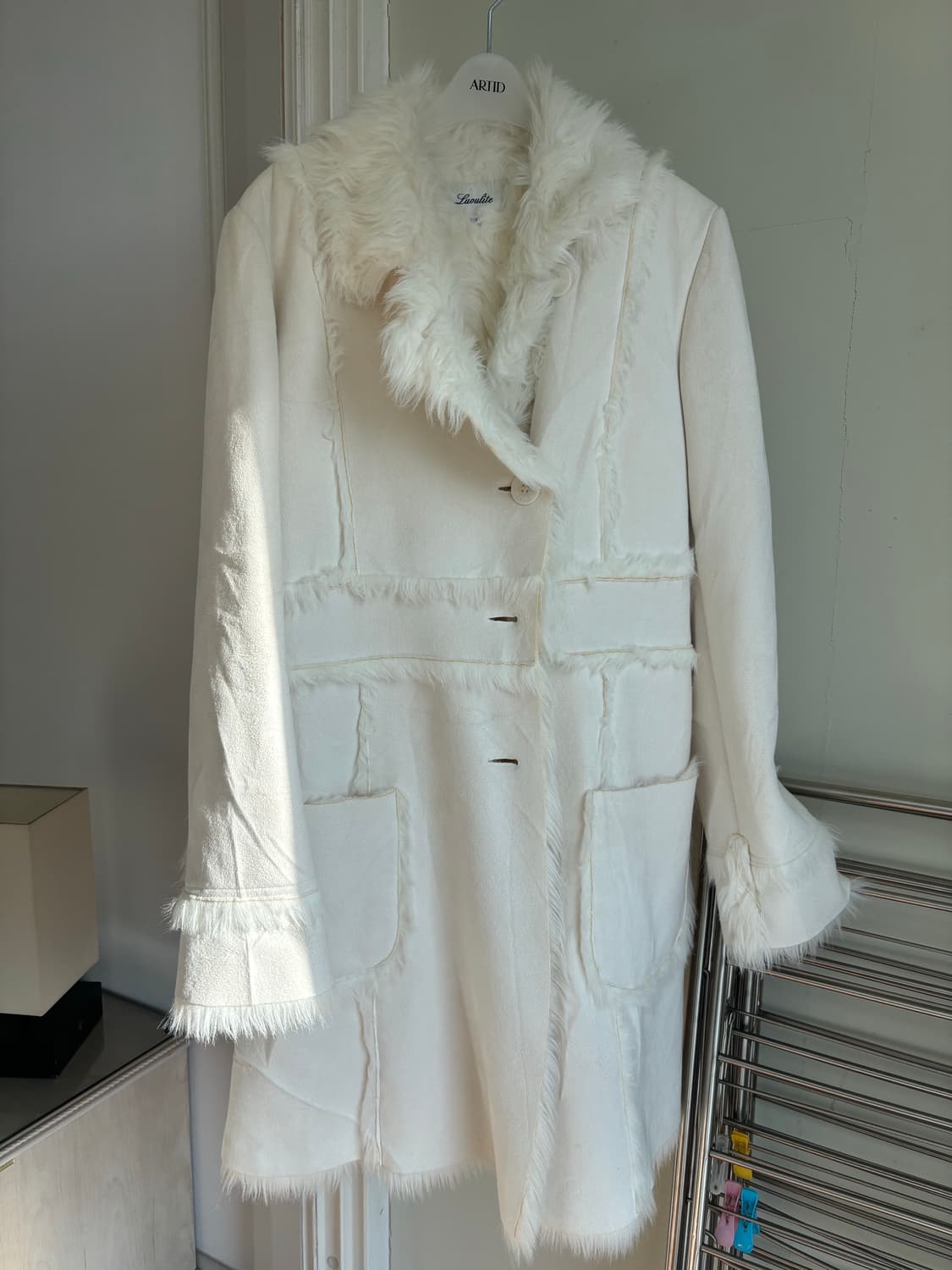 프레우마르 빈티지 화이트퍼 코트 상품이미지1