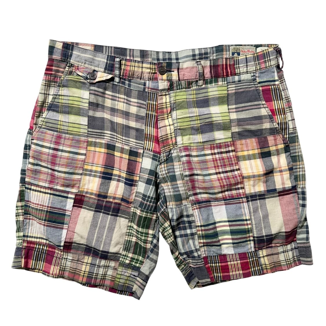 폴로 랄프로렌 마드라스 체크 패치워크 하프 팬츠 반바지 상품이미지1