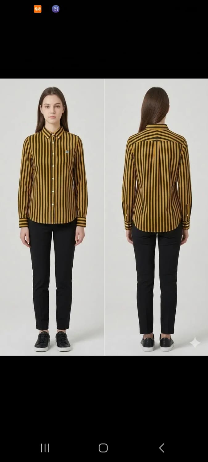 파리게이츠 PEARLY GATES 스트라이프 셔츠 1사이즈  55적당 상품이미지1