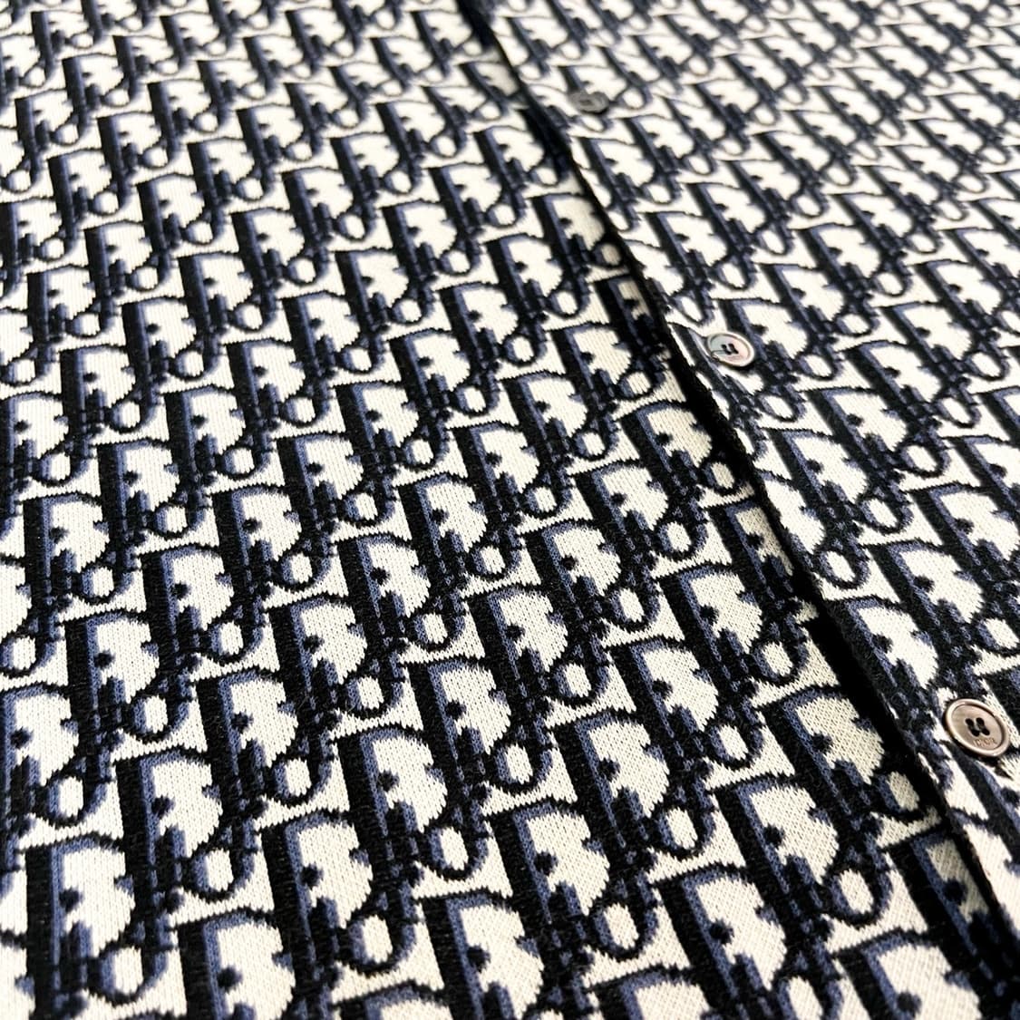 [XL] 디올 오블리크 니트 셔츠 자켓 상품이미지5