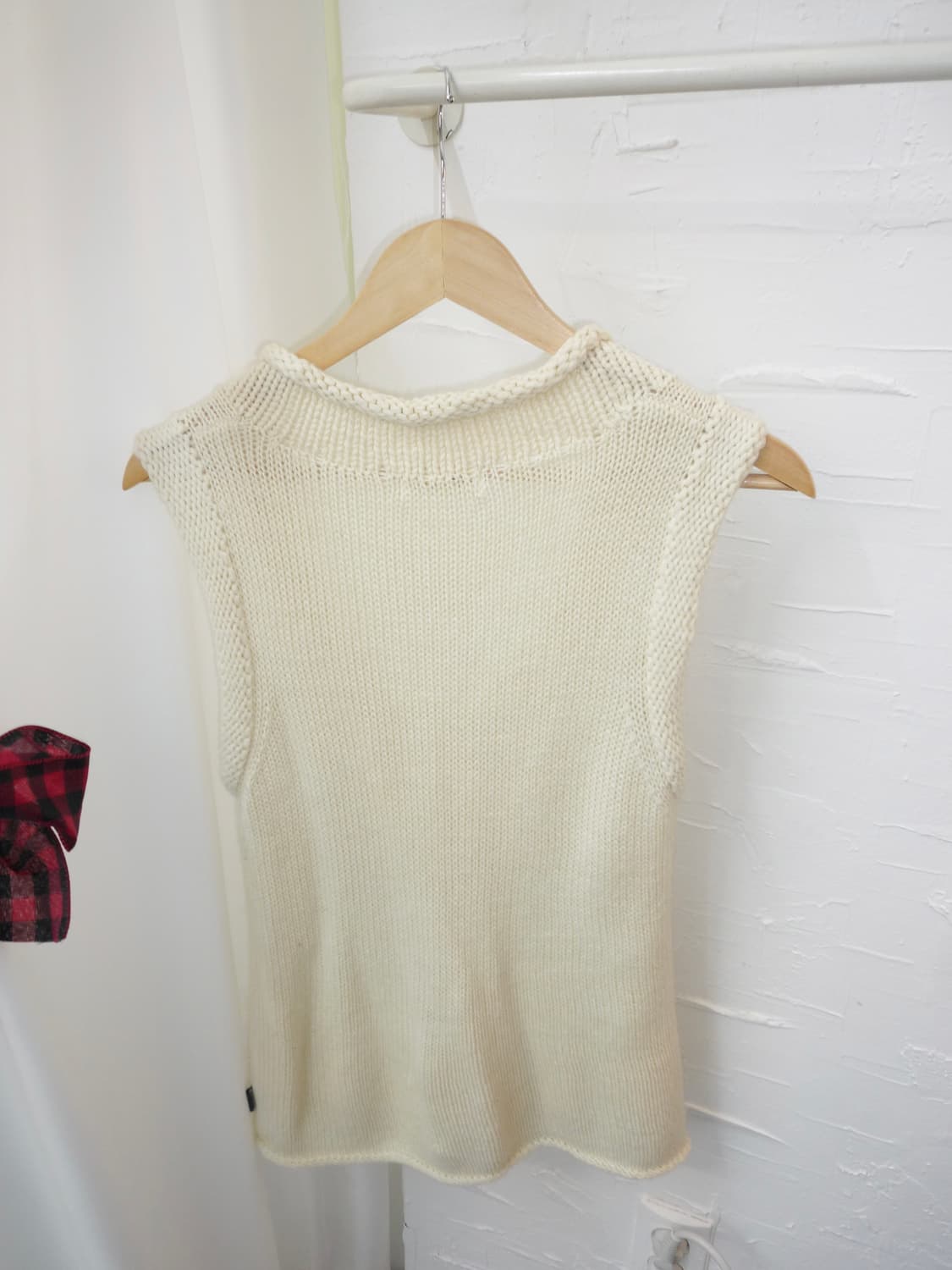 ivory cozy knit vest 상품이미지7