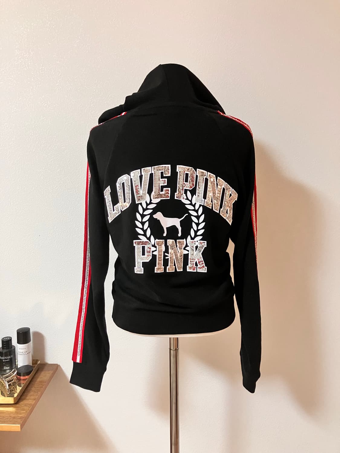 빅토리아시크릿 빅시 pink 핑크 스팽글 후드집업 y2k 오네갸루 상품이미지6