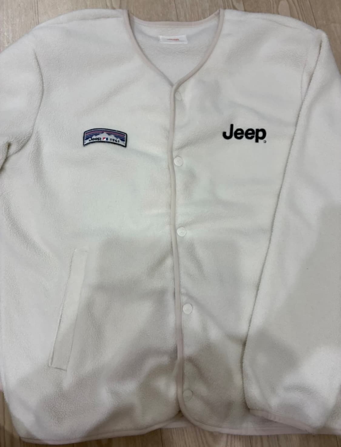 지프 아이보리 후리스 자켓 상품이미지1