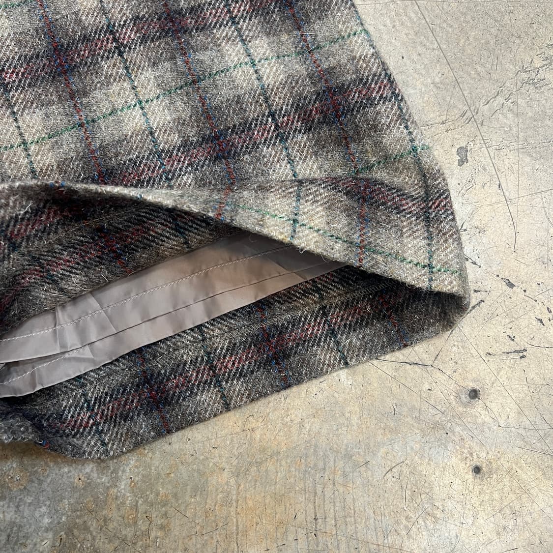 New yorker 체크 울 하이웨스트 팬츠 상품이미지4