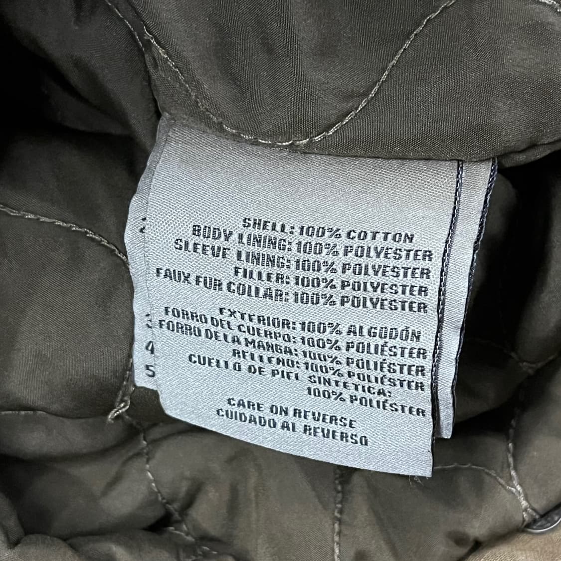 [정품] 리바이스 카키색 퍼 안감 워크 자켓 b19 상품이미지7