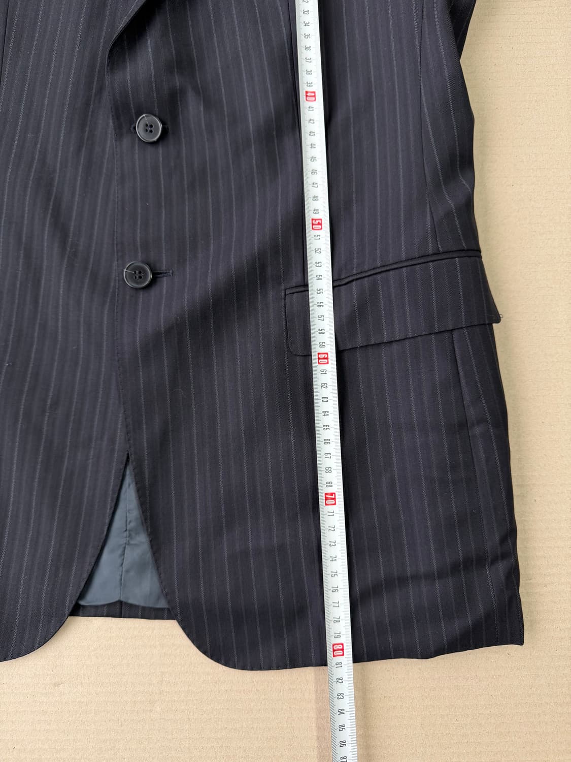 에르메네질도 제냐 클래식 핀스트라이프 2버튼 블레이저 상품이미지7