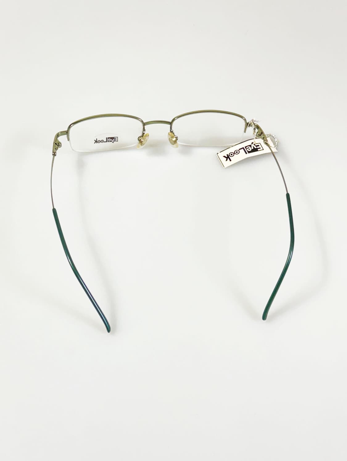 EyeLook 반무테 스퀘어 메탈 프레임 빈티지 안경 상품이미지5