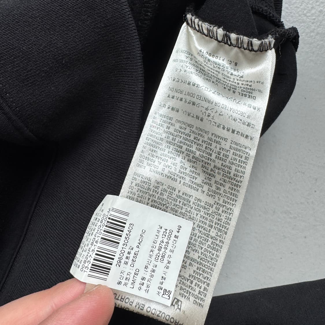 디젤 블랙골드 풀오버 닌자 고스 펑크 후드집업 상품이미지6